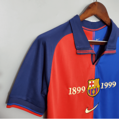 Camiseta Retro b-arcelona 100th Anniversary Primera Equipación