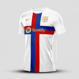 Camiseta b-arcelona 2022 Blanca