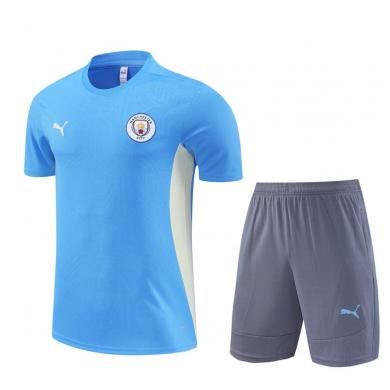 Camiseta Manchester City (Hombre/Niño) Pre-Match 24/25 + Pantalones