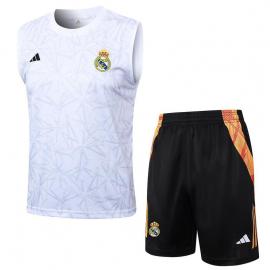 Camiseta Sin Mangas Real Madrid CF Pre-Match 2024 + Pantalones