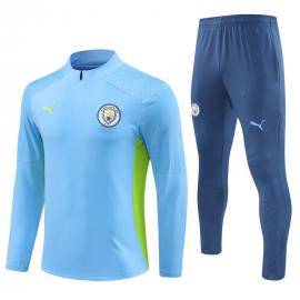 Chandal Entrenamiento Manchester City (Hombre/Niño) Azul 24/25 + Pantalones