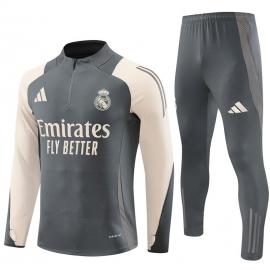 Chandals Real Madrid (Hombre/Niño) Gris 2024/25 + Pantalones