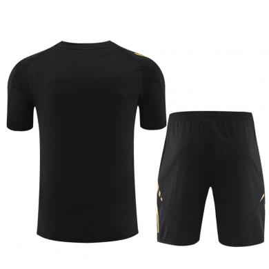 Camiseta Real M adrid Pre-Match 24/25 Negra (Hombre/Niño) + Pantalones