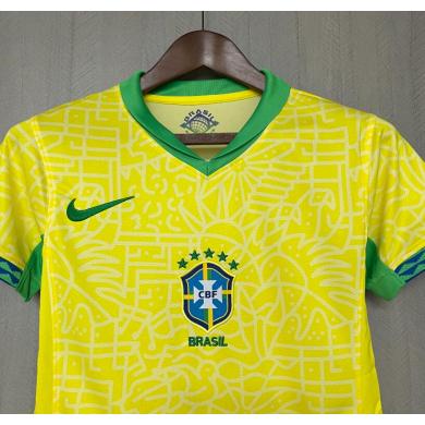 Camiseta Brasil Primera Equipación 2024 Mujer