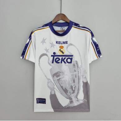 Camiseta Retro Real Madrid Champions League 7 Champions Edición Conmemorativa 97-98