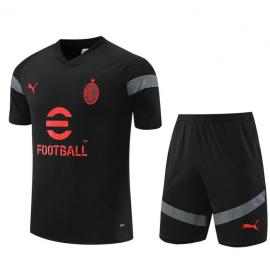 Camiseta AC Milan Pre-Match Negro 22/23 + Pantalones