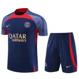 Camiseta FC Paris St. Germain Pre-Match 23/24 Navy + Pantalones