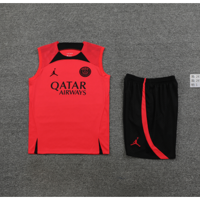 Camiseta Sin Mangas FC Paris Saint-Germain Pre-Match 23/24 Rojo + Pantalones