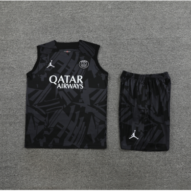 Camiseta Sin Mangas Paris Saint-Germain Pre-Match 23/24 Negro + Pantalones