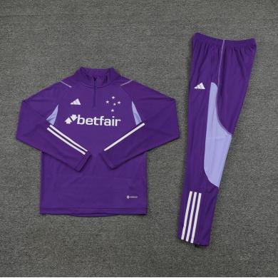 Sudadera Fc Cruzeiro 23/24 Púrpura (Hombre/Niño) + Pantalones