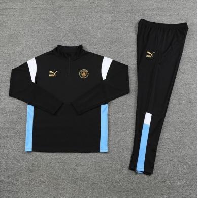 Sudadera Manchester City FC 23/24 Negro (Hombre/Niño) + Pantalones