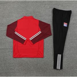 Sudadera Olympique Lyonnais 23/24 Rojo + Pantalones