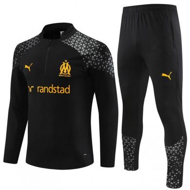 Chandal Entrenamiento Olympique Marseille 23/24 Negro (Hombre/Niño) + Pantalones