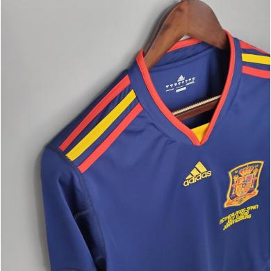 Camiseta Retro España 2ª Equipación 2010 Manga Larga