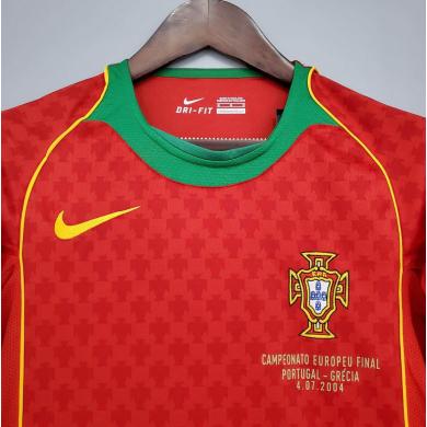 Camiseta Portugal Primera Equipación 2004