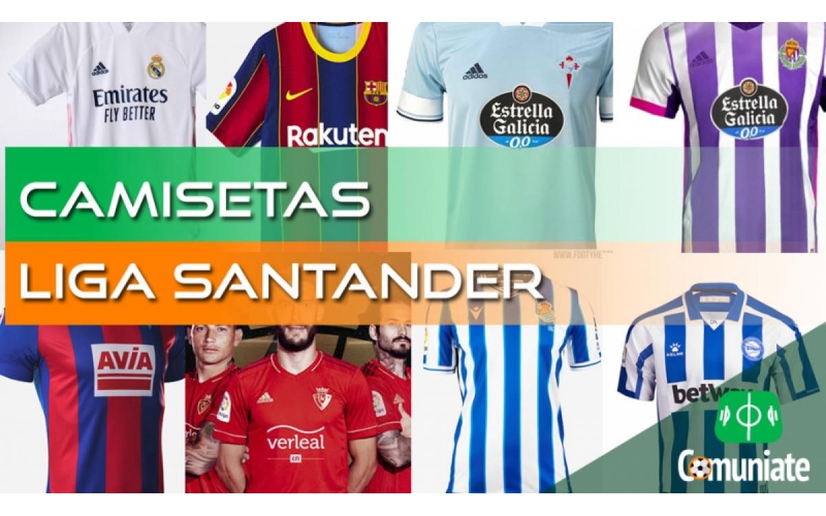 Camisetas de fútbol de la Liga Santander 2020/2021