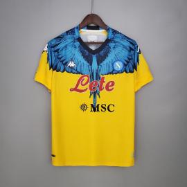 Camiseta Scc Napoli Amarilla x azul 2020-2021