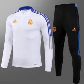 Chaquetas Entrenamiento FC Real Madrid 2021 Blanco