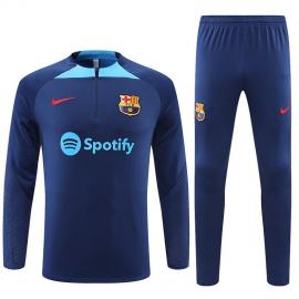 Sudadera Entrenamiento FC b-arcelona Azul Precioso 22/23