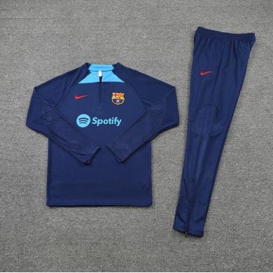 Sudadera Entrenamiento FC b-arcelona Azul Precioso 22/23 Niño