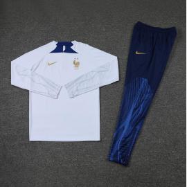 Sudadera Entrenamiento FC Francia Blanco 22/23