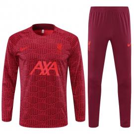 Sudadera Entrenamiento FC Liverpool Rojo Jujube 22/23