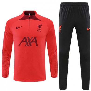 Sudadera Entrenamiento FC Liverpool Rojo Anaranjado 22/23 Niño