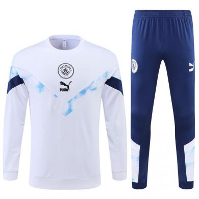 Sudadera Entrenamiento FC Manchester City Blanco 22/23