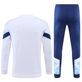 Sudadera Entrenamiento FC Manchester City Blanco 22/23 Niño