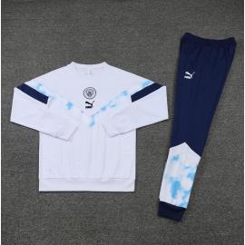 Sudadera Entrenamiento FC Manchester City Blanco 22/23