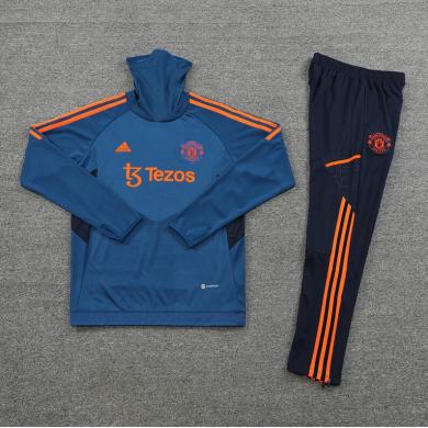 Sudadera Entrenamiento FC Manchester Unido Azul 22/23