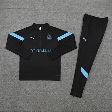 Sudadera Entrenamiento FC Marsella Negro 22/23 Niño