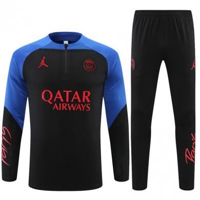 Sudadera Entrenamiento FC París Negro Y Azul 22/23