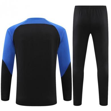 Sudadera Entrenamiento FC París Negro Y Azul 22/23