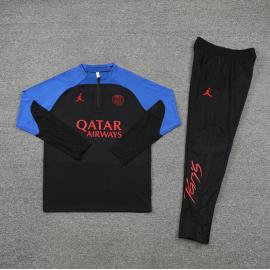 Sudadera Entrenamiento FC París Negro Y Azul 22/23