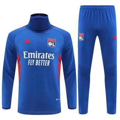 Sudadera Entrenamiento FC Lyon Azul Elegante 22/23