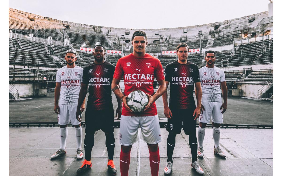 Nimes 2019-20 temporada camiseta local y visitante