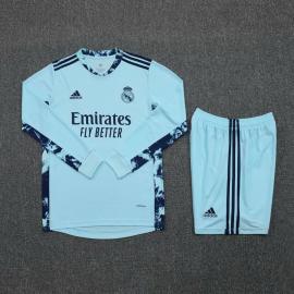 Camiseta 20/21 Real Madrid Portero Manga Larga Celeste