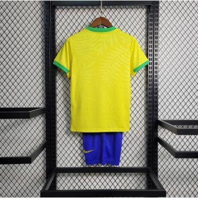 Camiseta Brasil Primera Equipación Mundial Femenino 2023 Niño