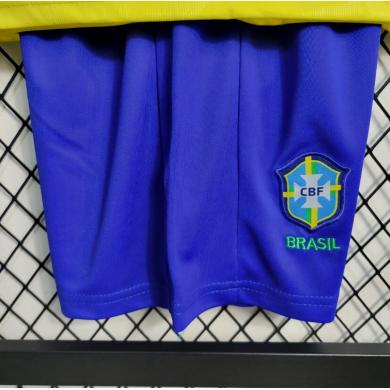 Camiseta Brasil Primera Equipación Mundial Femenino 2023 Niño