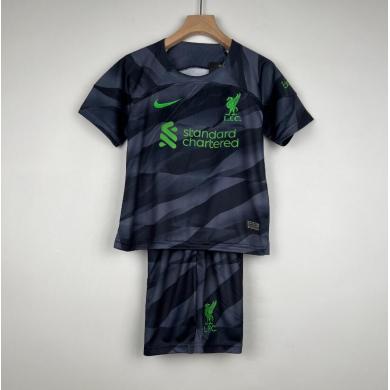 Camiseta Liverpool Fc Portero Negro 23/24 Niño