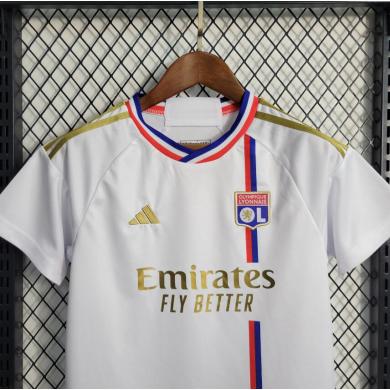 Camiseta Olympique De Lyon Primera Equipación 23/24 Niño