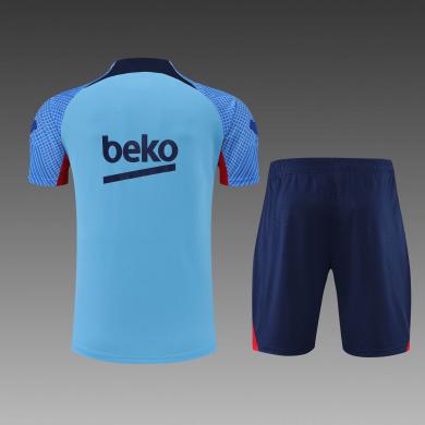 Camiseta 22/23 b-arcelona Entreno Equipacion Manga Corta Azul