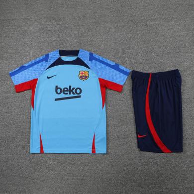 Camiseta 22/23 b-arcelona Entreno Equipacion Manga Corta Azul