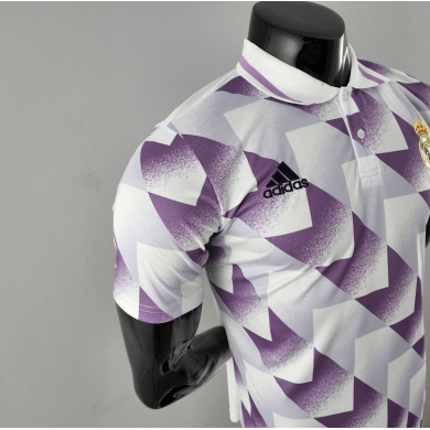 POLO 22/23 REAL MADRID MORADO Y BLANCO