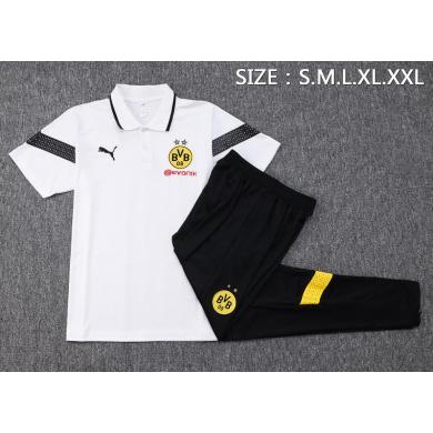 Polo Borussia Dortmund Pre-match 23/24 Blanco