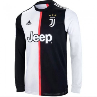 Primera Equipacion Camiseta Juventus Manga Larga 2019-2020