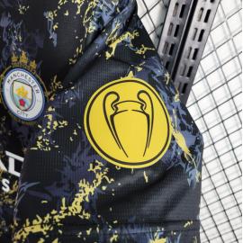 Camiseta Manchester City Edición especial 23/24 Oro Negro