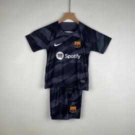 Camiseta b-arcelona Fc Portero Negra 2023-2024 Niño