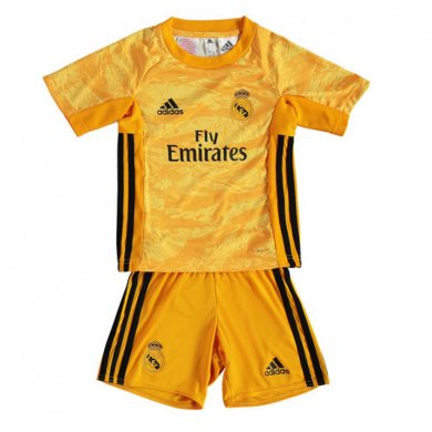 Camiseta De Portero Real Madrid 2019/2020 Amarillo Niño Kit